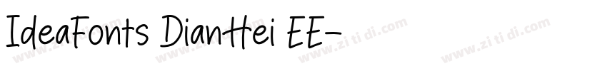 IdeaFonts DianHei EE字体转换